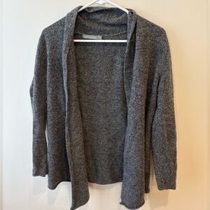 ColourWorks Charcoal Open Front Cardigan
